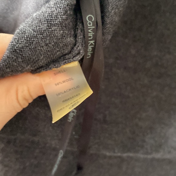 ⭕️Calvin Klein wool shrug / cropped open sweater size S - Picture 3 of 4